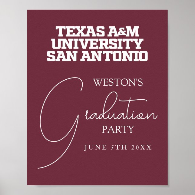 Poster Universidade do Texas A&M - San Antonio (Frente)