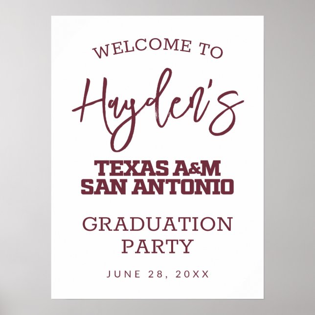 Poster Universidade do Texas A&M - San Antonio (Frente)