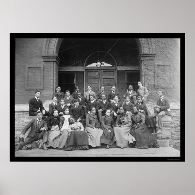 Poster Universidade Fisk em Nashville, TN 1900 (Frente)