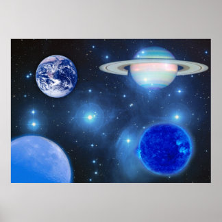 Poster Universo Azul