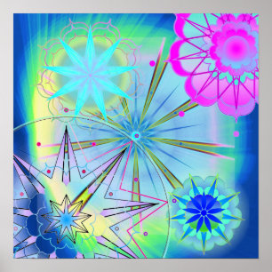 Pôster Universo azul