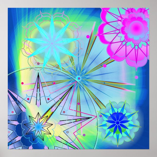 Pôster Universo Azul (Frente)