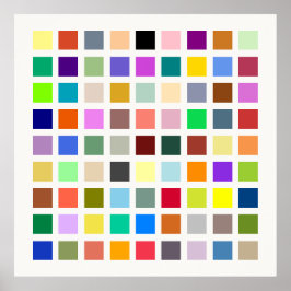 Poster Universo das Cores, arco-íris e mais - 81 tons