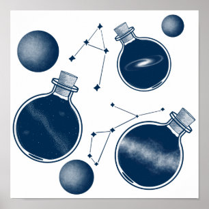 Poster Universo em uma garrafa