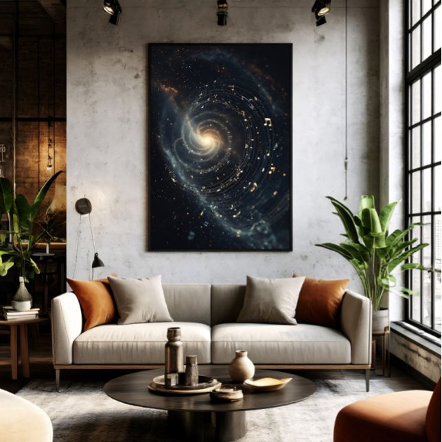 Poster Universo Musical Abstrato Espiral (Criador carregado)