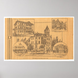 Poster Universty de Califórnia do sul (1805C)