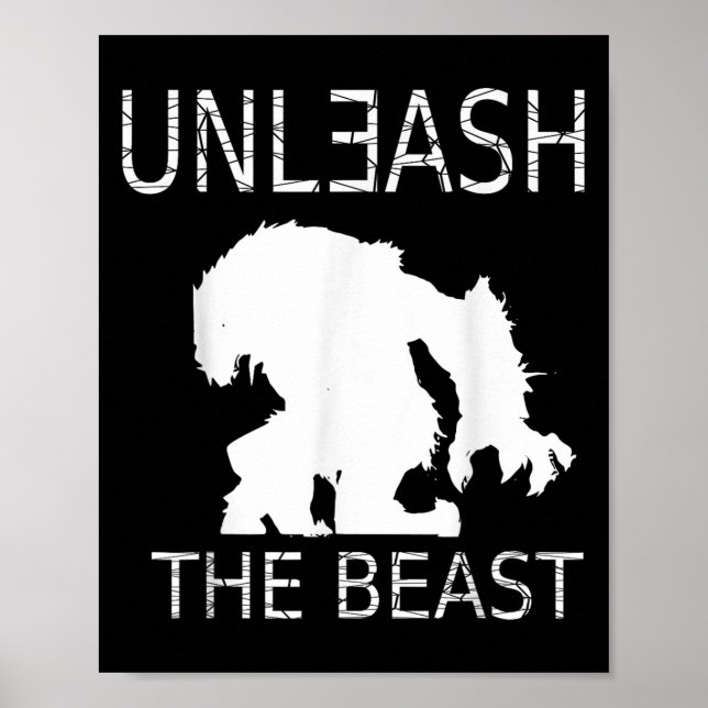 Poster Unleahe Workout Motivation Gym Graphic  (Frente)