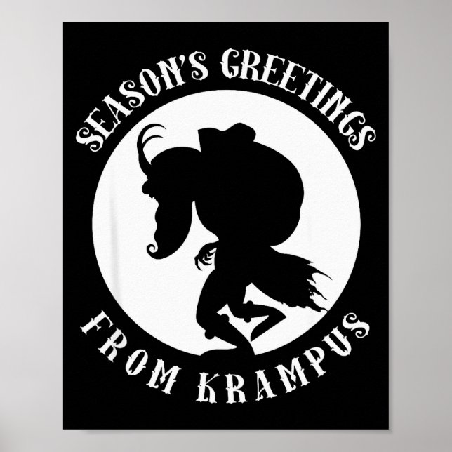 Poster Unruly Greetings From Krampus Christmas Apparel Me (Frente)