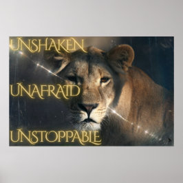 Poster Unshaken.  Unafraid.  Unstoppable.