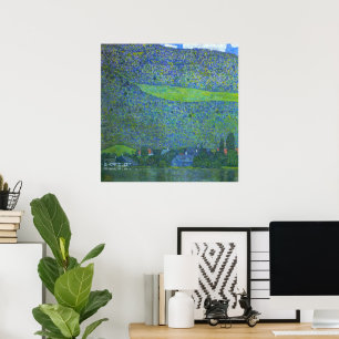 Pôster Unterach no Attersee por Klimt, Arte Nova vintage
