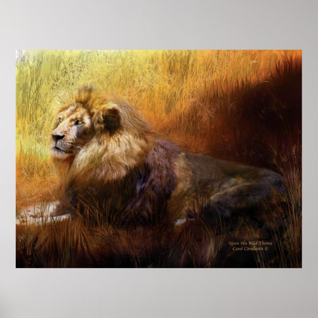 Poster Upon His Wild Throne Art Poster/Print (Frente)