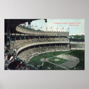 Pôster Upper Bleacher View of Nat'l League Baseball Par