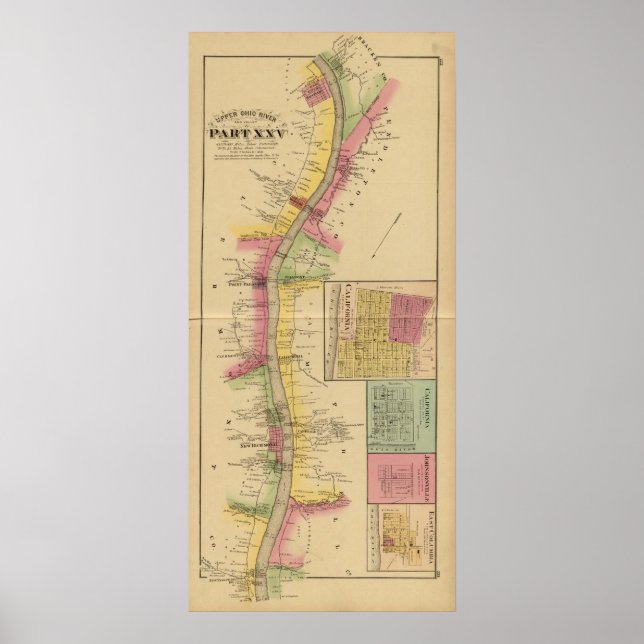 Poster Upper Ohio River e Valley (Frente)