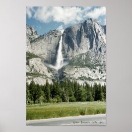 Poster Upper Yosemite Falls Inspired 1952