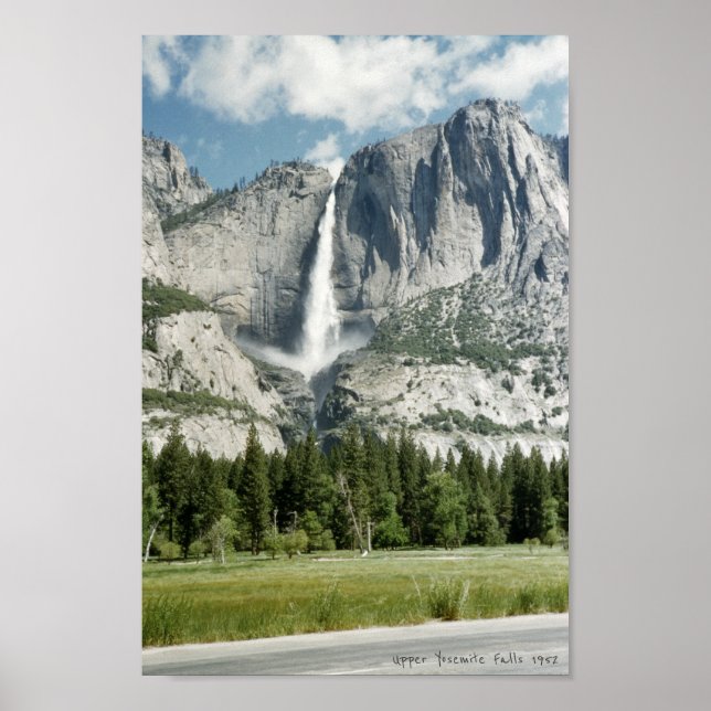 Poster Upper Yosemite Falls Inspired 1952 (Frente)