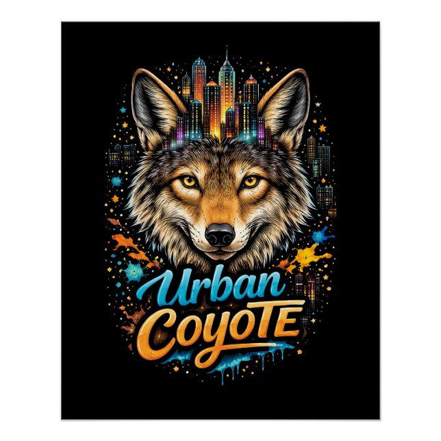 Pôster Urban Coyote (Frente)