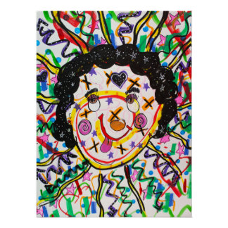 Pôster Urban Edgy Abstract Graffiti Poster | Positivity