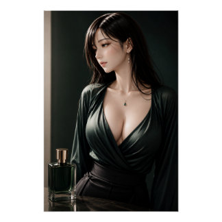 Pôster URBAN FLUID ELEGANCE — Emerald Essence