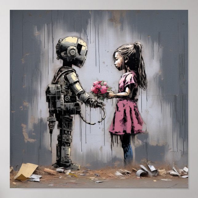 Poster Urbana Art Delight: Banksy Street Art apresentando (Frente)