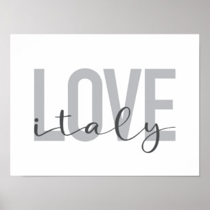 Poster Urbana, moderna, simples, legal design Love Itáli