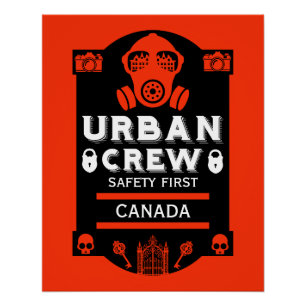 Pôster Urbex de Exploração Urbana
