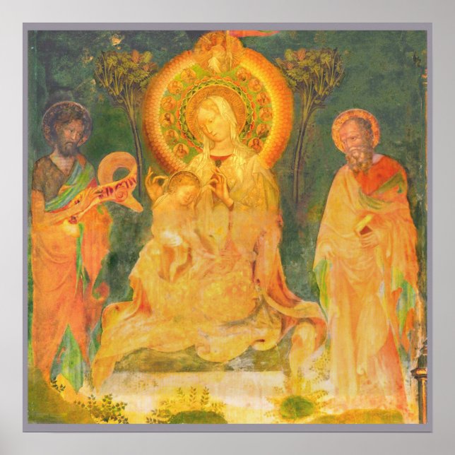 Pôster Urbino Vida de João Batista por Salimbeni (Frente)