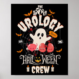 Poster Urologia Halloween Crew Cute Nurn Estudante