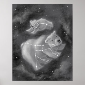 Poster Ursa Major e Ursa Menor Ursa Ursa Ursa