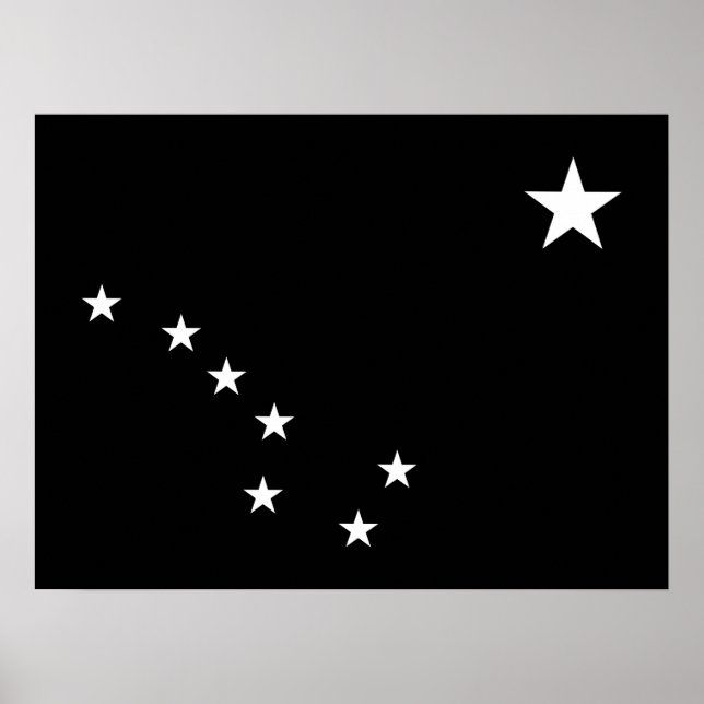 Poster Ursa Negra e Branca Grande (Frente)