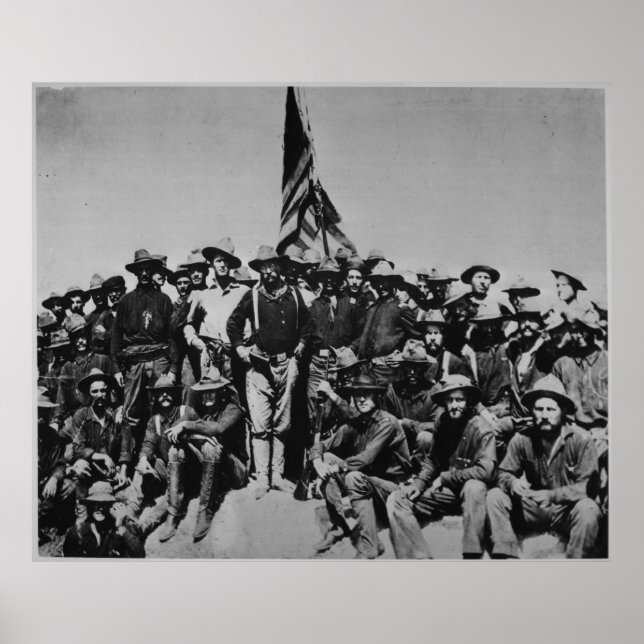 Pôster Ursinho de ursinhos Roosevelt Rough Riders 1898 (Frente)