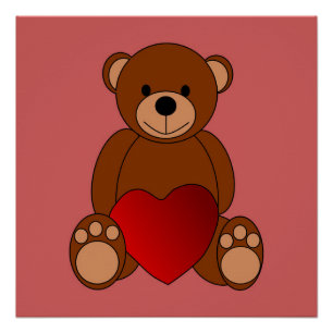 Pôster Ursinho Love