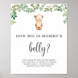 Poster ursinho quão grande é a barriga da mamãe jogo