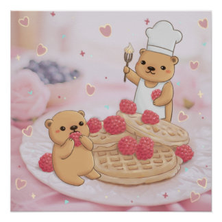 Pôster Ursinhos & Waffles