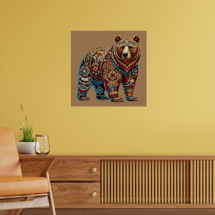 Poster Urso   AMANTE DE OS ANIMAIS   Pontos Gem
