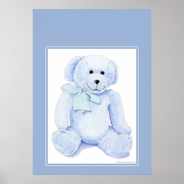 Pôster Urso Azul (Frente)