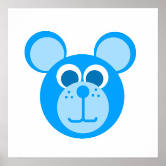 Pôster urso azul