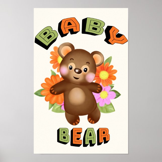 Poster Urso bebê (Frente)