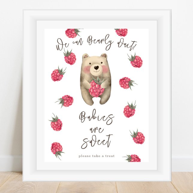 Poster Urso - Bebês são doces  (Criador carregado)