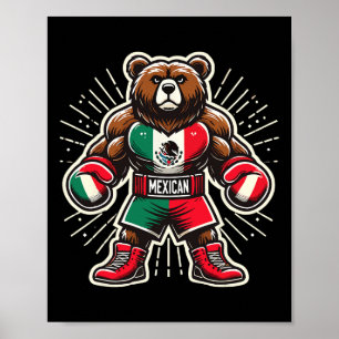 Poster Urso Boxing Mexicano
