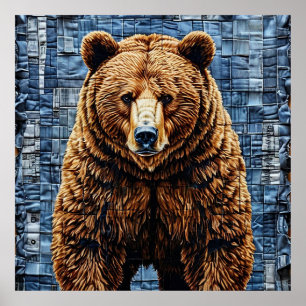 Poster Urso cinzento