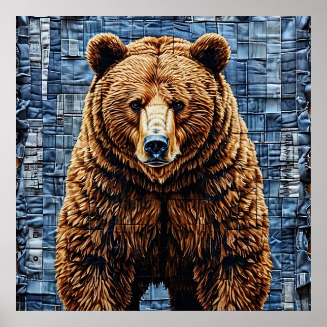 Poster Urso cinzento (Frente)