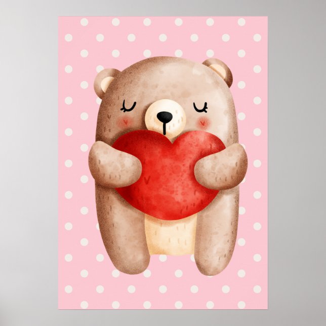Poster Urso Corado Corado Corado Carregando (Frente)