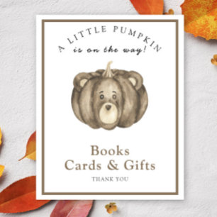 Poster Urso de abóbora - livros cartões e presentes pôste