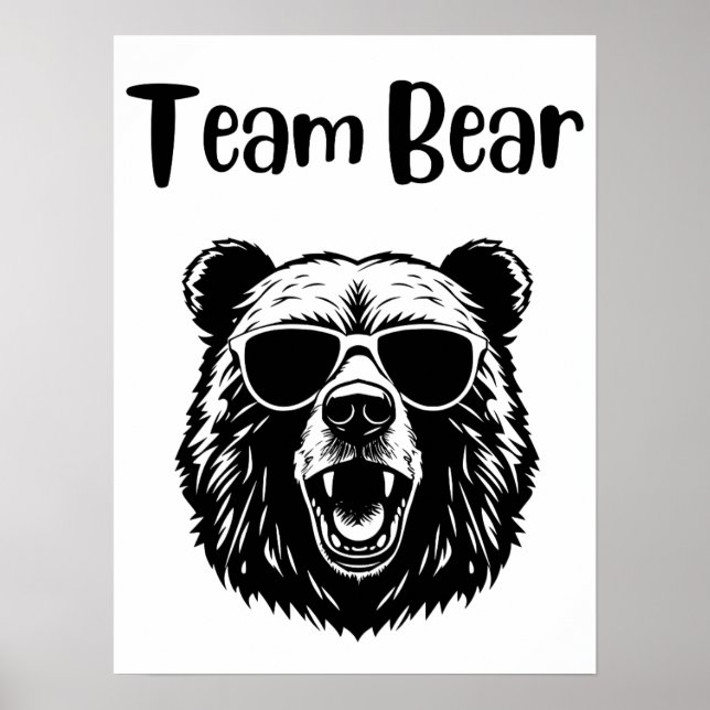 Poster Urso de Equipe (Frente)