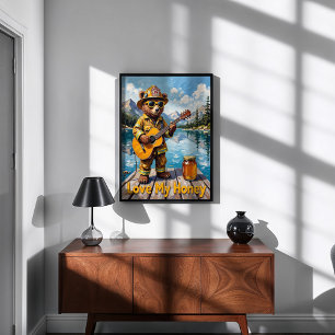 Poster Urso de Harmonia de Mel