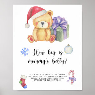 Poster Urso de inverno, Quão grande é a barriga da mamãe