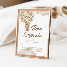 Urso de pelúcia aniversário de bebê Bege Cápsula d