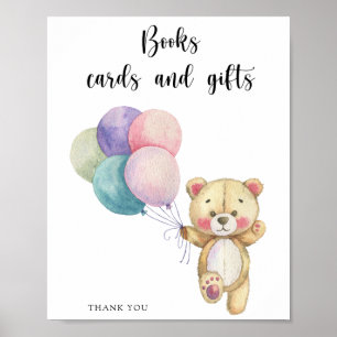 Poster Urso de pelúcia - livros cartões e presentes