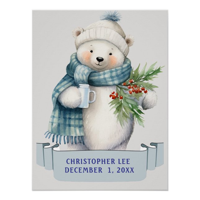 PÔSTER URSO DE POLAR NO NOME DE CRIANÇAS DE GREENERAÇÃO A (Frente)