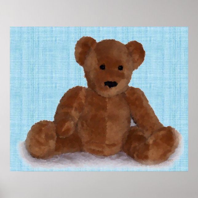 Pôster Urso de Teddy (choro) (Frente)